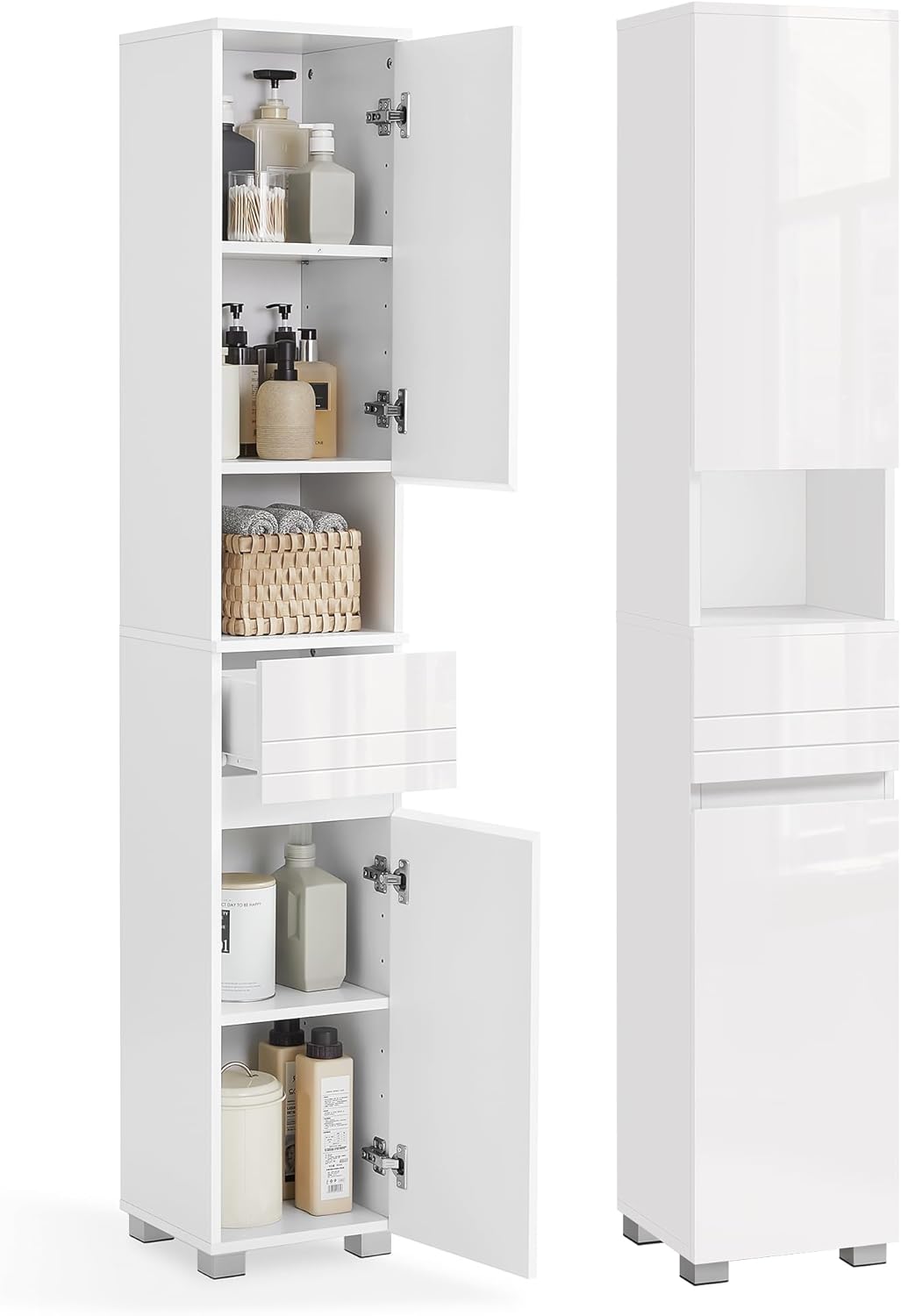 VASAGLE Badezimmerschrank, Badschrank, Badezimme