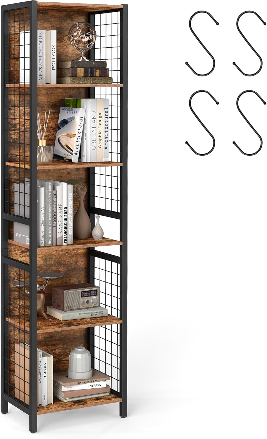 VASAGLE Bücherregal, Büroregal, Küchenregal, Sta