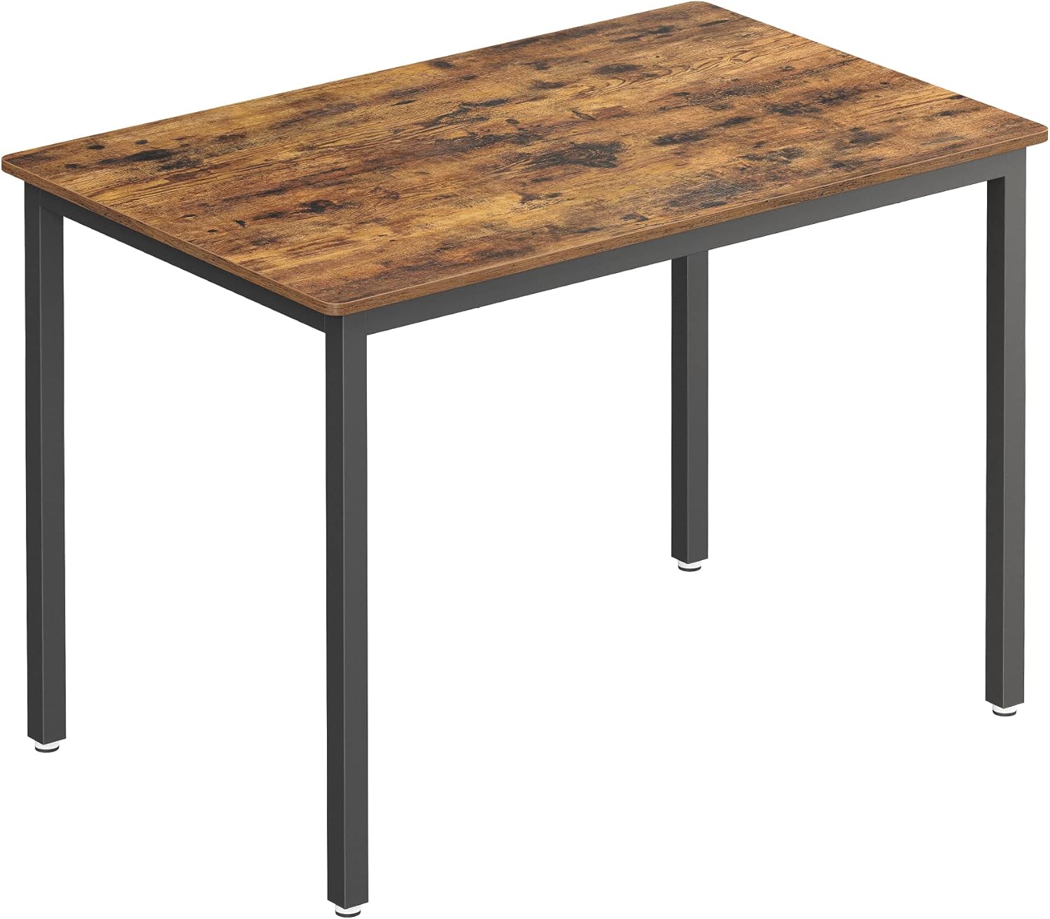 VASAGLE Esstisch, Küchentisch, 70 x 110 x 77 cm, Esszimmertisch für 4 Personen, Tisch Wohnzimmer, Schreibtisch, für Esszimmer, Küche, Industrie-Design, vintagebraun-Mattschwarz KDT081B01
