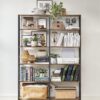 VASAGLE Bücherregal 6‑Ebenen Industrie‑Design 30×120×170 cm vintagebraun‑tintenschwarz