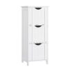 VASAGLE Badezimmerschrank 3‑fach Schubladen, 3 Ebenen, rustikales Design 30x30x80 cm
