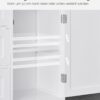 VASAGLE Badezimmerschrank 3 Schubladen + Tür, verstellbare Ablage, 30×60×80 cm