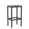 VASAGLE Barhocker 2er Set – kompakte 40 x 30 x 65 cm, vintage Braun‑Schwarz