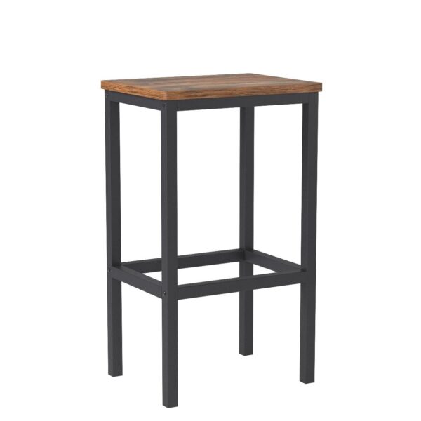 VASAGLE Barhocker 2er Set – kompakte 40 x 30 x 65 cm, vintage Braun‑Schwarz