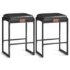 VASAGLE Barhocker 2er Set – Kunstleder, Mid‑Century‑Modern, 66 cm hoch