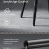 VASAGLE Barhocker 2er Set – Kunstleder, Mid‑Century‑Modern, 76 cm, tintenschwarz