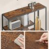 VASAGLE Bücherregal 4‑fach 30×100×103 cm Vintagebraun‑Tintenschwarz Standregal