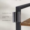 VASAGLE Bücherregal 4‑fache Ablage 24×40×107 cm – Offene Regalböden
