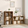 VASAGLE Bücherregal 5‑fach Vintage Braun Standregal für Wohn‑ & Büro