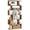 VASAGLE Bücherregal 6 Ebenen 24 × 70 × 191 cm freistehend, modern