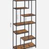 VASAGLE Bücherregal 6‑fach Standregal aus Spanholz 30 x 80 x 180 cm