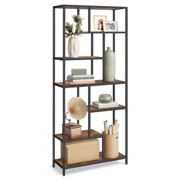 VASAGLE Bücherregal 6‑fach Standregal aus Spanholz 30 x 80 x 180 cm