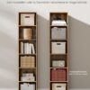 VASAGLE Bücherregal 6‑stöckig offenes Design vintagebraun 24×40×178,5 cm