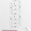 VASAGLE Bücherregal 6‑stöckig offenes Design vintagebraun 24×40×178,5 cm