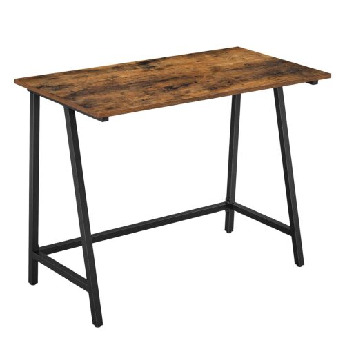 VASAGLE Computertisch LWD40X – platzsparend, Industrie‑Design, legierter Stahl