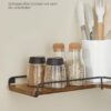 VASAGLE Eckregal 2er Set L‑förmig Industrie‑Design vintagebraun‑schwarz