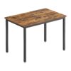 VASAGLE Esstisch 70x110 cm – 4 Personen, Industrie‑Design, vintagebraun