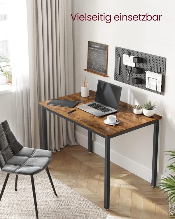 VASAGLE Esstisch 70x110 cm – 4 Personen, Industrie‑Design, vintagebraun