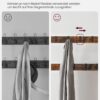VASAGLE Garderobenständer 4‑in‑1 mit 9 abnehmbaren Haken – Industrie‑Design