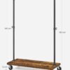 VASAGLE Kleiderständer 80 kg arretierbare Rollen Industrie‑Design