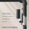 VASAGLE Kleiderständer 80 kg arretierbare Rollen Industrie‑Design