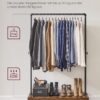VASAGLE Kleiderständer 80 kg arretierbare Rollen Industrie‑Design