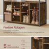 VASAGLE Kleiderständer mit Schuhregal, verstellbaren Ablagen, Industrie‑Design