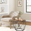 VASAGLE Rundes Couchtisch‑Set 2er – abnehmbare Platte – Vintage‑Flair