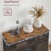VASAGLE Sideboard 2 Schiebetüren verstellbare Ablagen Landhausstil