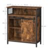 VASAGLE Sideboard mit Schiebetür, verstellbarem Regal, industrieller Stil