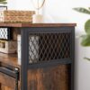 VASAGLE Sideboard mit Schiebetür, verstellbarem Regal, industrieller Stil