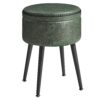 VASAGLE Sitzbank Stauraum Kunstleder Mid‑Century‑Modern 150 kg Stahlbeine
