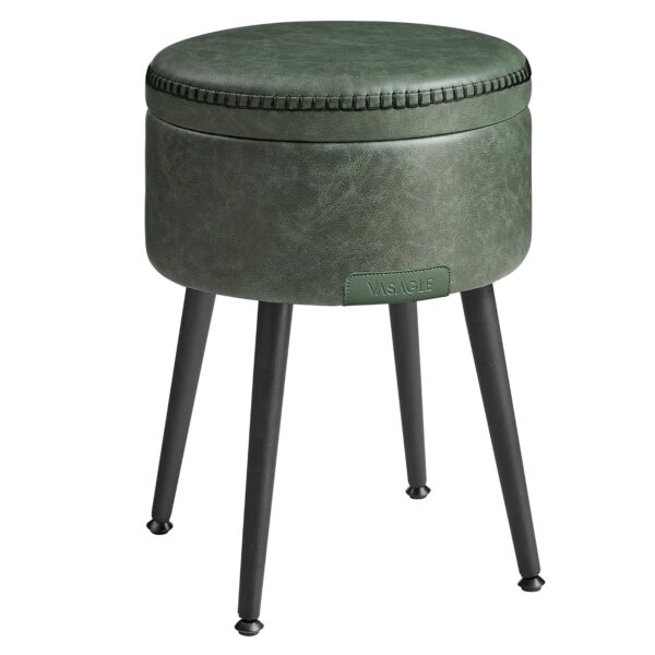VASAGLE Sitzbank Stauraum Kunstleder Mid‑Century‑Modern 150 kg Stahlbeine