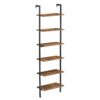 VASAGLE Standregal 6‑fach Leiterregal, Industrie‑Design, 30 × 60 × 204 cm