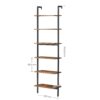 VASAGLE Standregal 6‑fach Leiterregal, Industrie‑Design, 30 × 60 × 204 cm