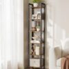 VASAGLE Standregal 6‑stufig, offene Ablagen, 30 x 40 x 186 cm – Büro & Wohnraum