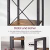 VASAGLE Standregal 6‑stufig, offene Ablagen, 30 x 40 x 186 cm – Büro & Wohnraum