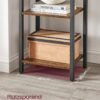 VASAGLE Standregal 6‑stufig, offene Ablagen, 30 x 40 x 186 cm – Büro & Wohnraum