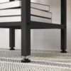 VASAGLE Stehtisch 110x48x90 cm Bar‑ & Flaschenhalter, Industrie‑Style, braun‑schwarz