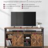 VASAGLE TV‑Schrank bis 65 Zoll, verstellbare Ablagen, rustikale Tür, Metallgestell