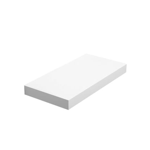 VASAGLE Wandregal 40×20 cm Weiß MDF Modernes Schwebend, Bücher & Deko